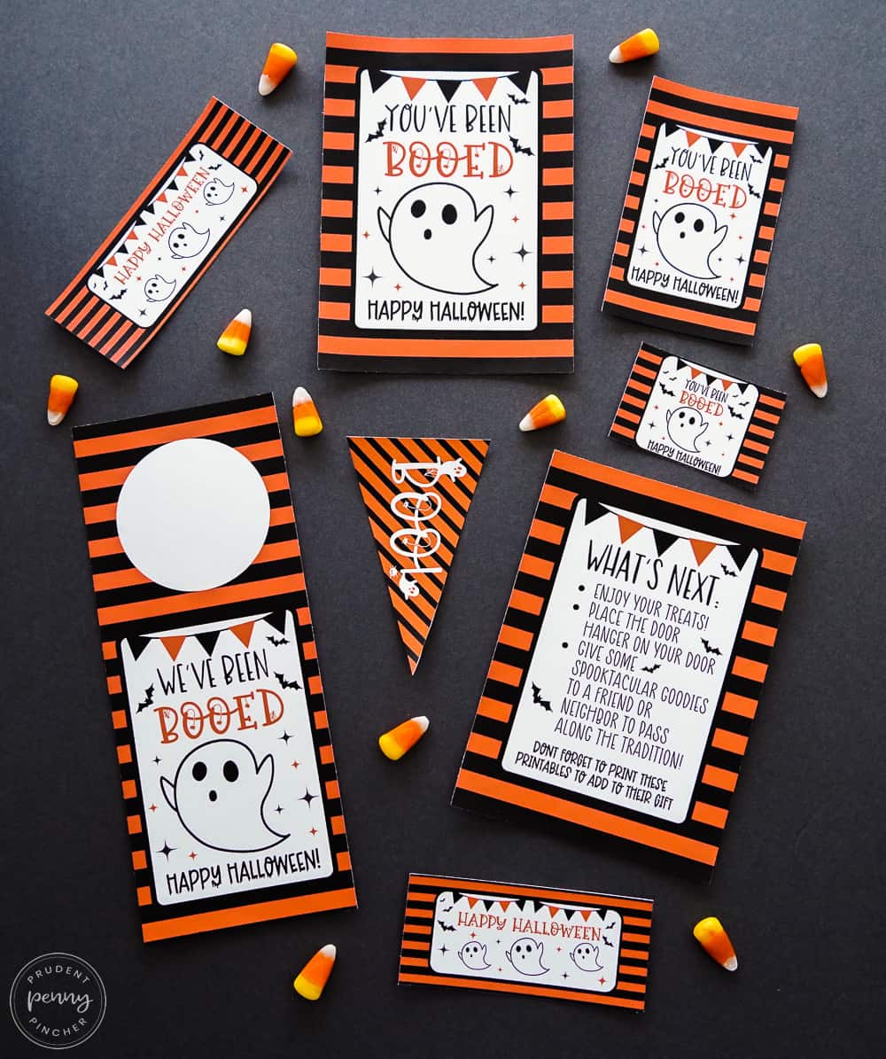 Black and Orange We've Been Booed Printables