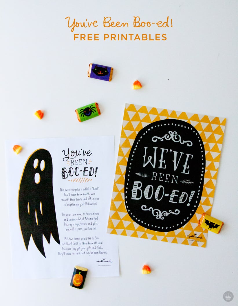 You've Been Booed Free Printable Poem and Sign