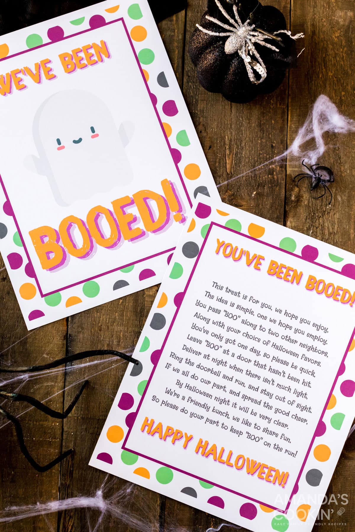 Colorful Booed Printables for Neighbors