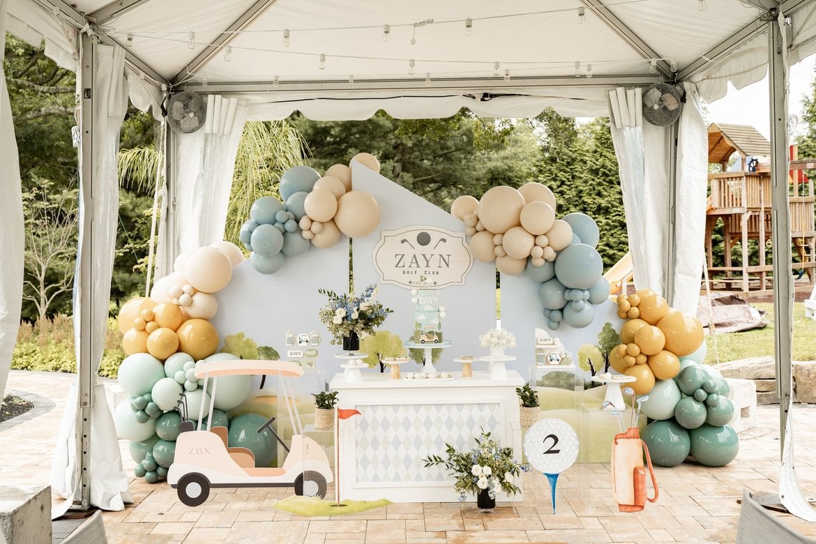 Golf-themed 2nd birthday party featured on Pretty My Party