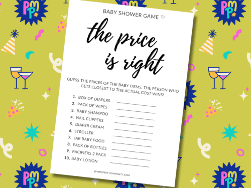 10 free printable baby shower games you can print and play - Pretty My ...