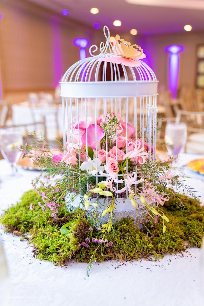 Fairy party table centerpiece