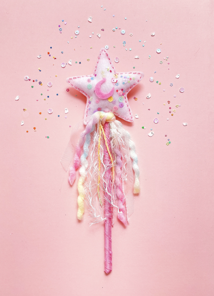 Magical fairy wands for a fairy birthday party