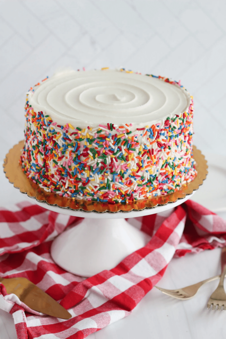 Sprinkle cake for a baby sprinkle