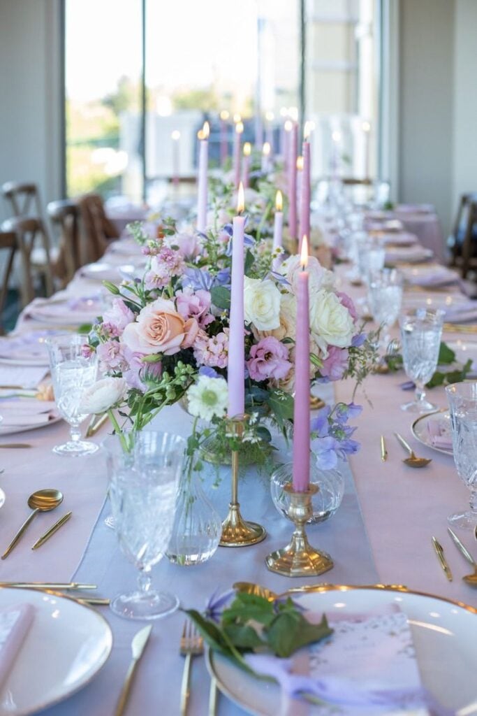Bridgerton party table