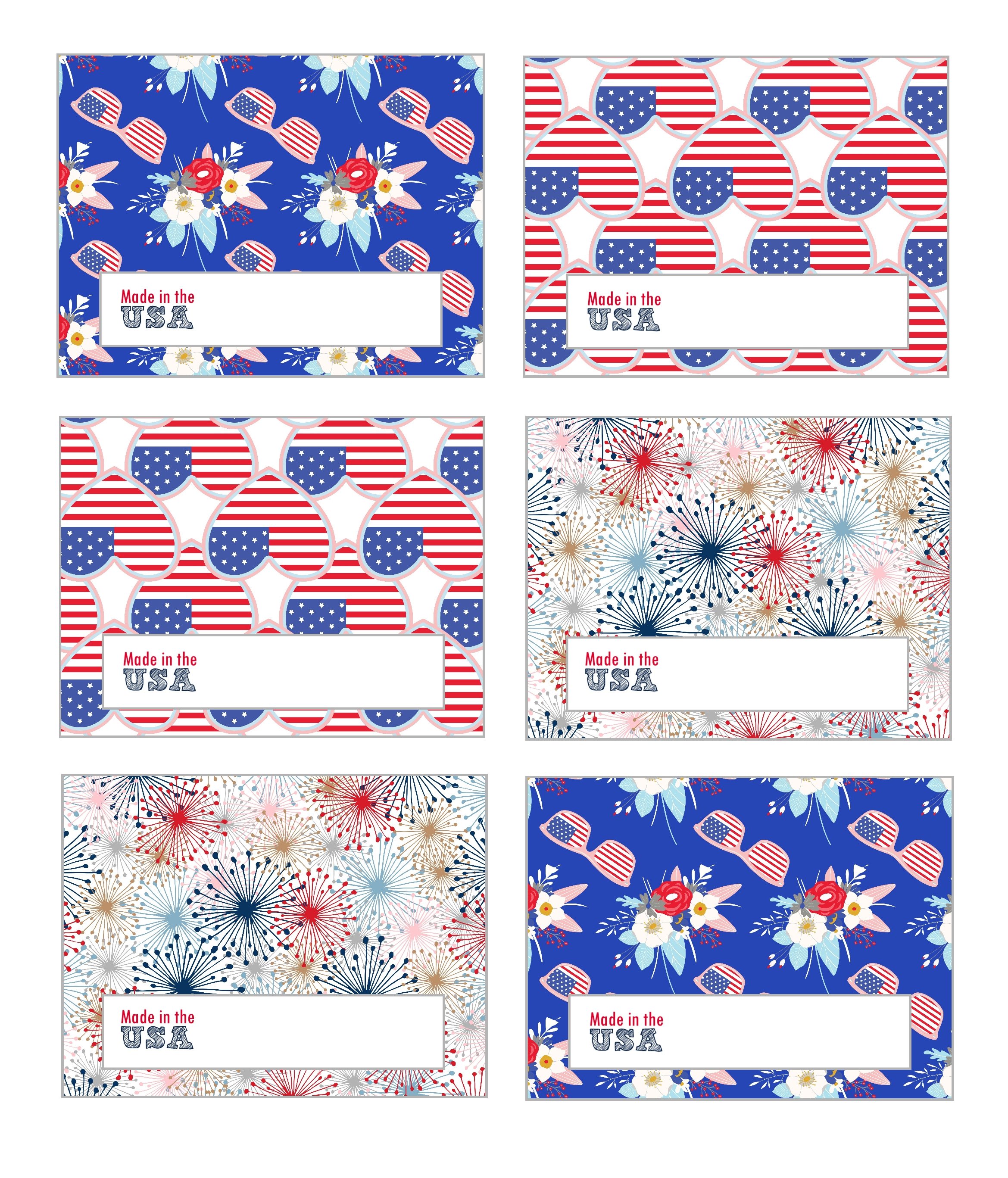 Free 4th of July printables
