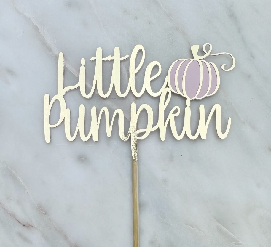 Little Pumpkin Cake Topper