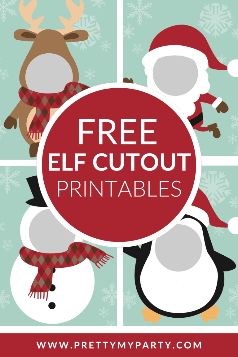 Free Elf on the Shelf Cutout Printables - Pretty My Party