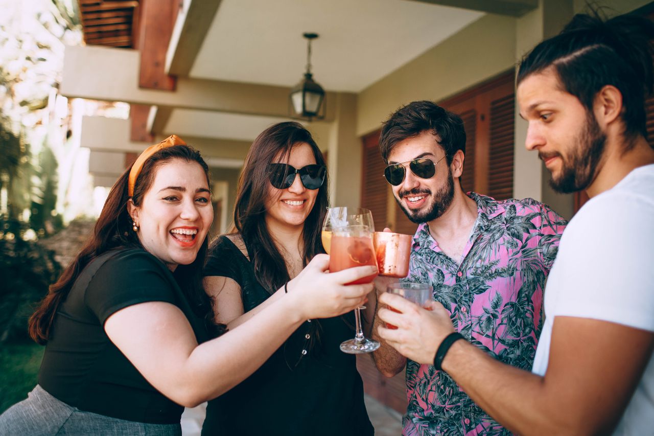 Summer party with friends