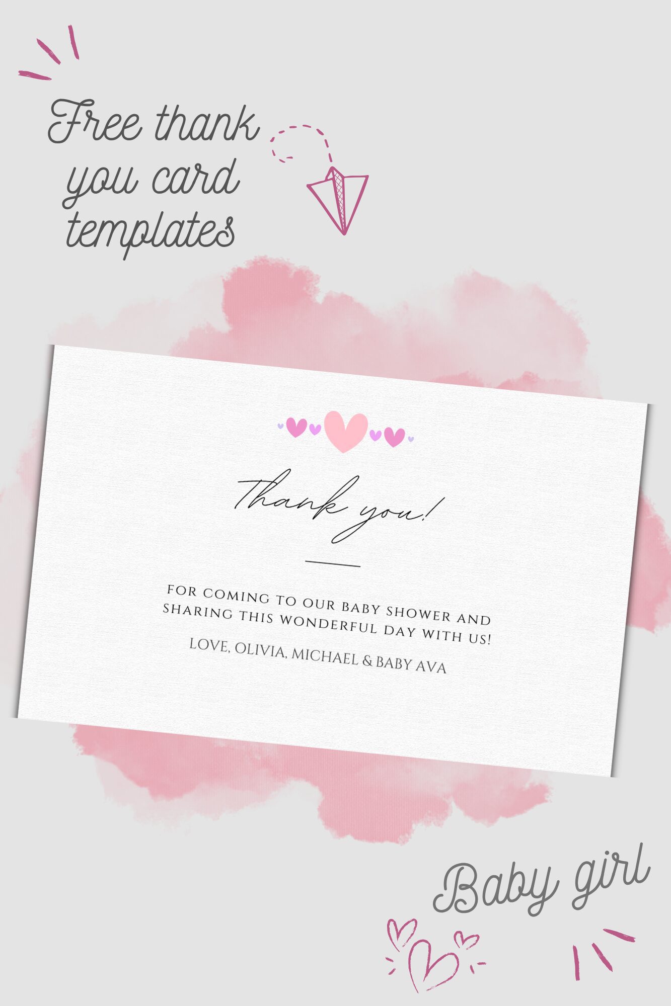 How to write baby shower thank you notes that sound like you with a free boy and girl template on www.prettymyparty.com #babyshower #babyshowerthankyounotes