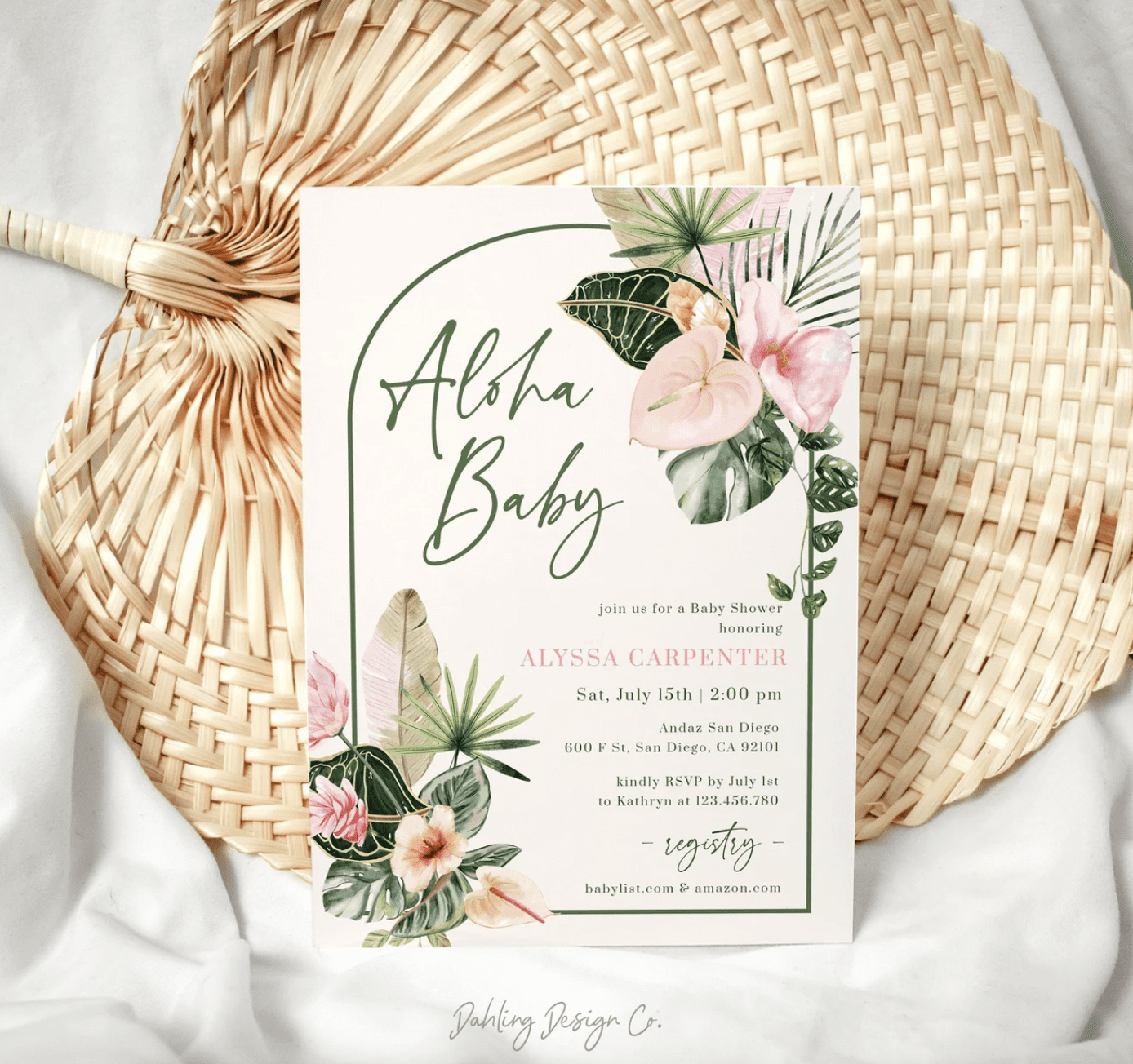 Aloha Baby Summer Baby Shower Theme