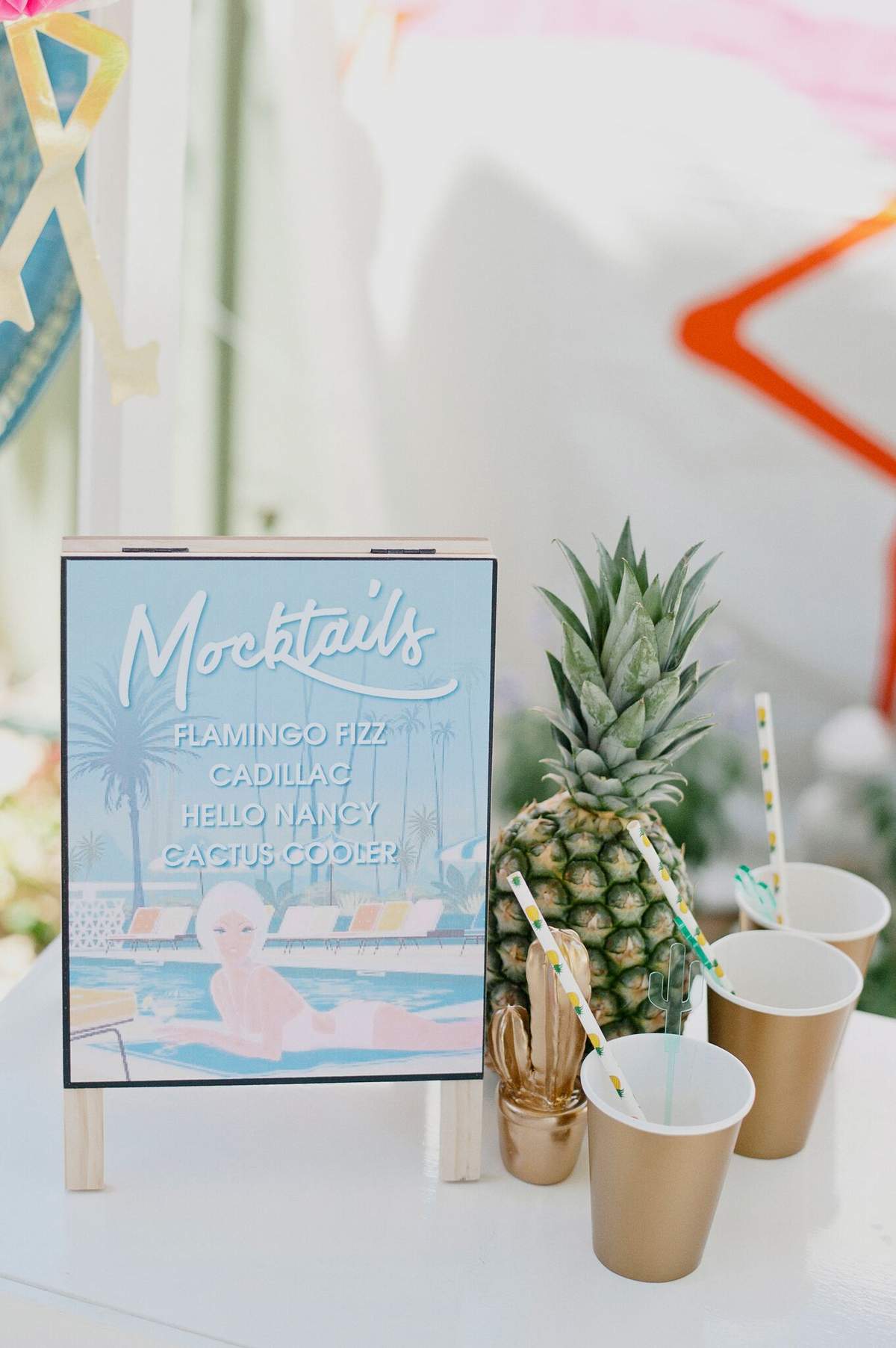Mocktails sign
