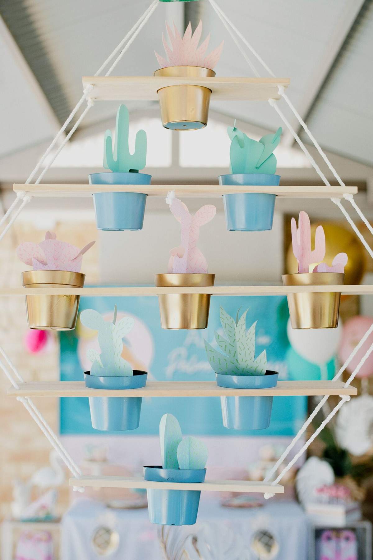 Palm Springs pool party decor