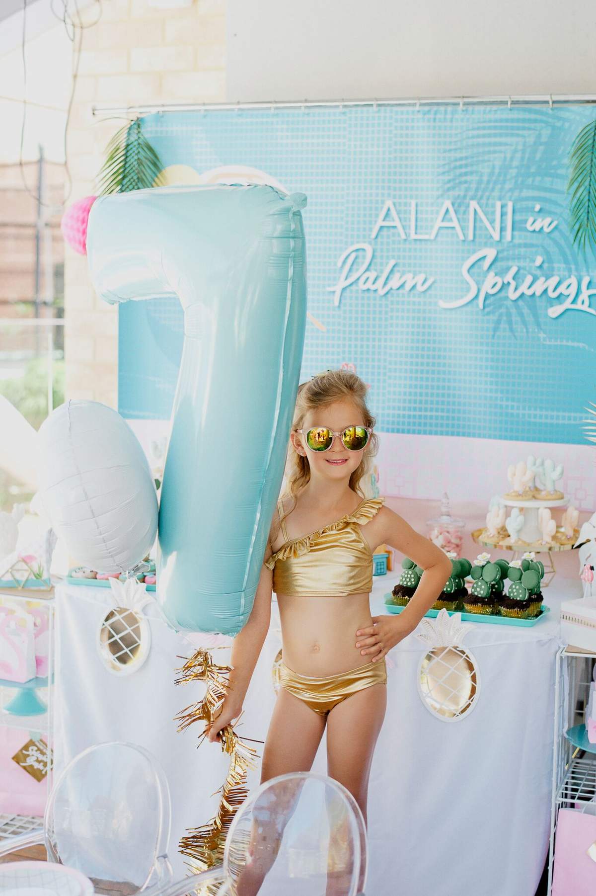 7th birthday Palm Springs pool party