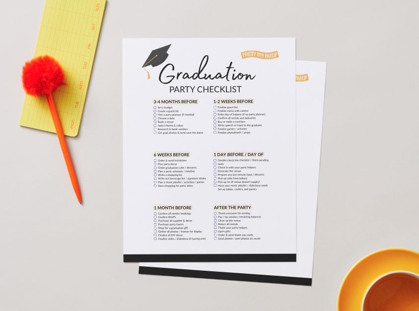 Graduation party checklist