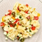 Tortellini pasta salad with Greek dressing