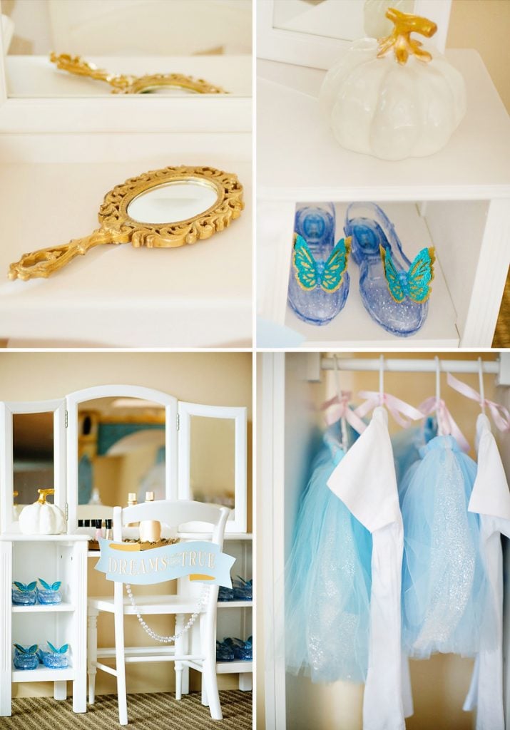 Cinderella birthday dress-up activity